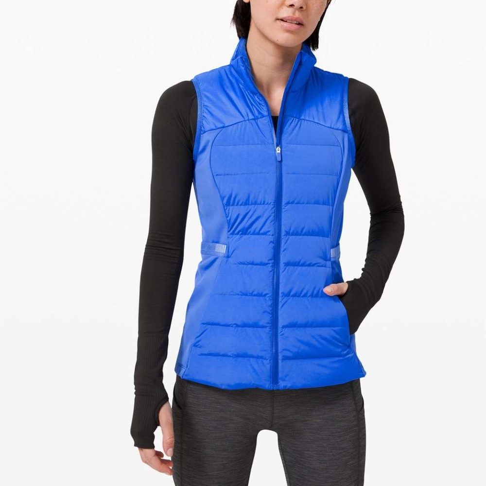 lululemon athletica Blue Quilted Puffer Vest